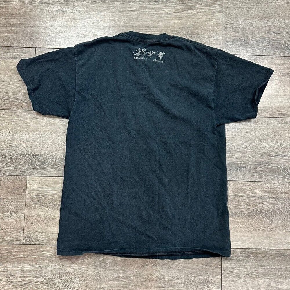 Mickey Mouse Confetti T Shirt Size L Cotton Walt Disney World Disneyland Black - Picture 2 of 7